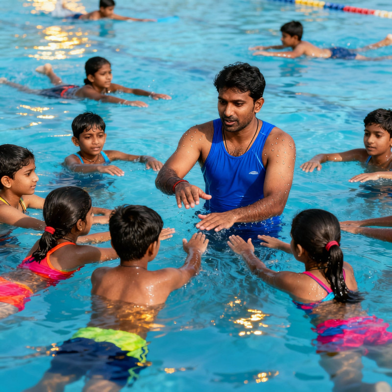KIDS GROUP SWIMMING CLASS (CRYSTAL PLAZA AL MAJAZ)